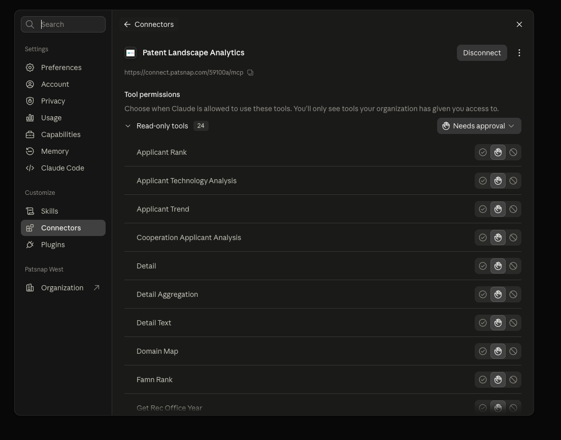 Verify the connected tools