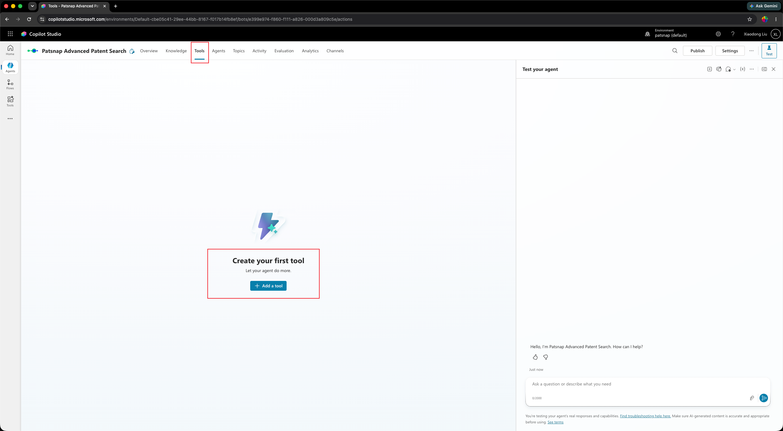 Add a Model Context Protocol tool 1