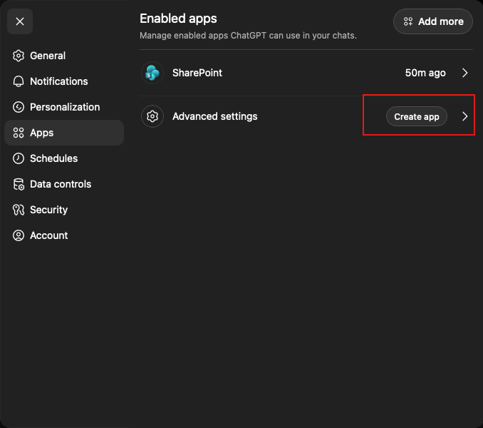 Create app