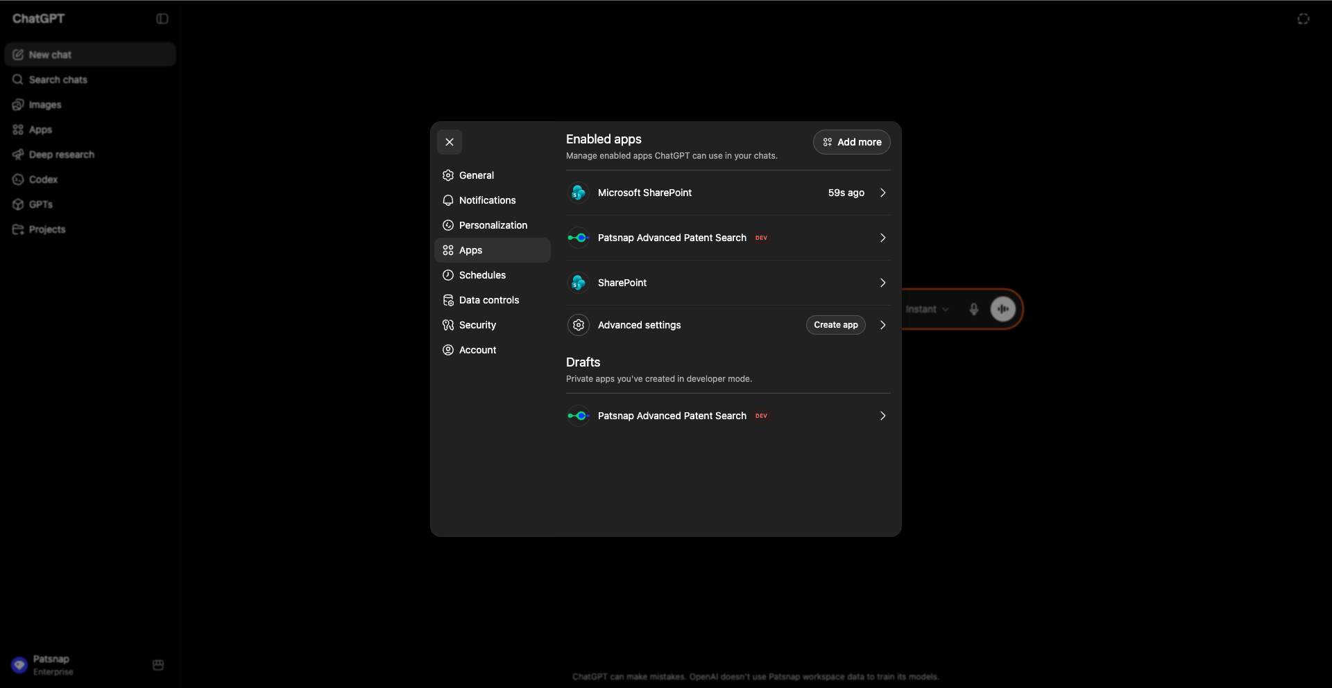 Confirm and create the app