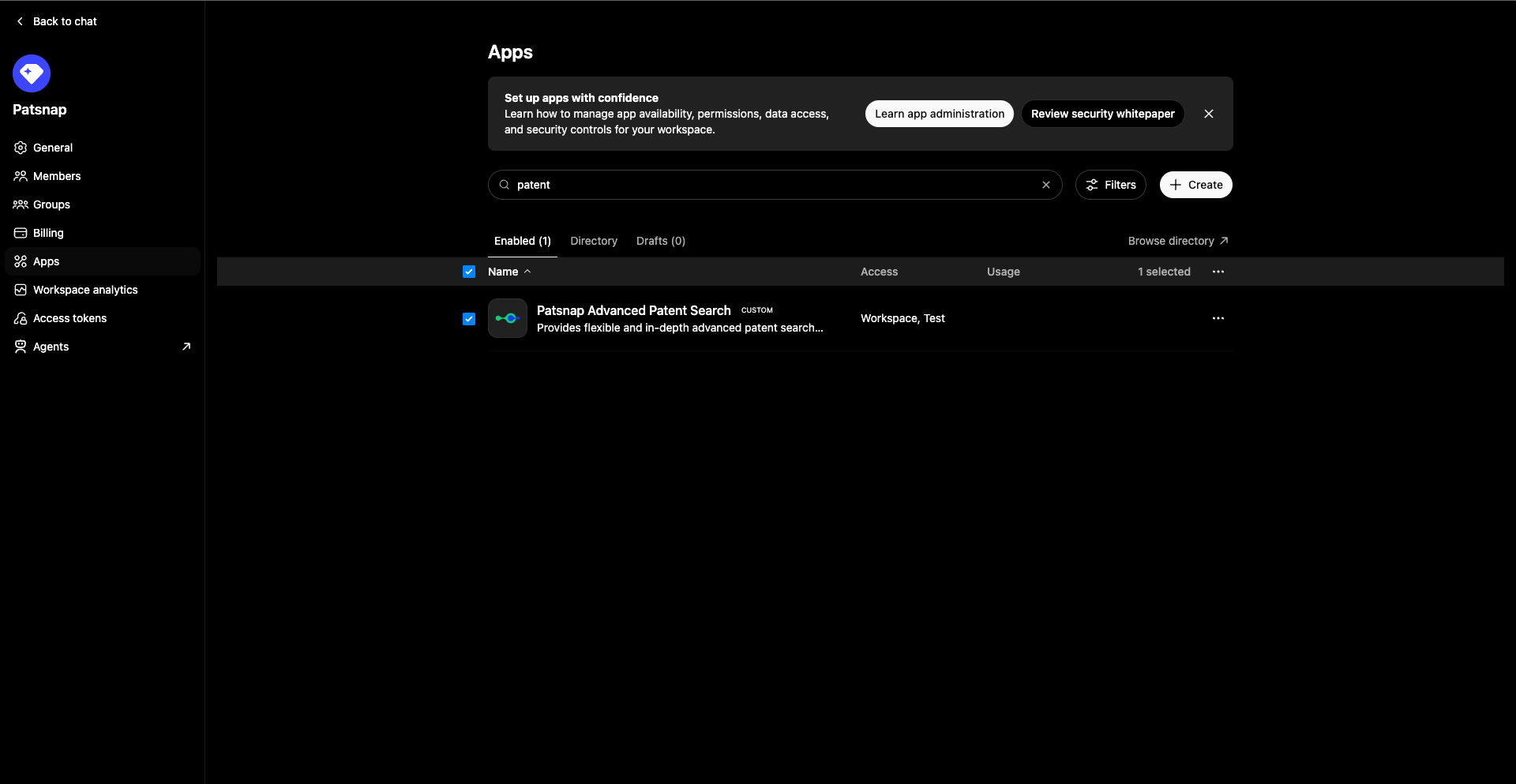 Confirm the app is published