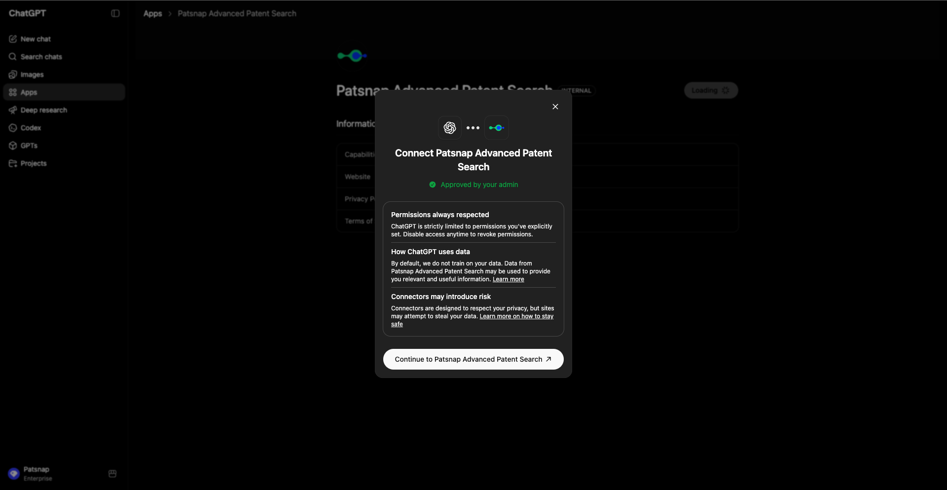 Connect the app from Gallery 3